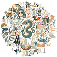 thumbnail image 1 of YEZDIX Mythology Animal Stickers Waterproof Vinyl for Laptops Notebooks Suitcases, 1 of 5