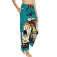 thumbnail image 6 of Salouo I Love Sushi Print Women's Pajama Pants Casual Loose Sweatpants PJs Flowy Pants Drawstring Palazzo for Women Wide Leg Pants Lounge Pajama -Large, 6 of 8