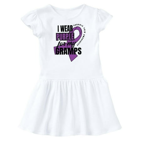 

Inktastic Chronic Pain I Wear Purple For My Gramps Gift Baby Girl Dress