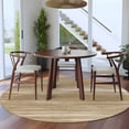 thumbnail image 3 of Round Rug 7Ft Washable Non-Slip, Brown Circle Area Rugs for Living Room Bedroom, Vintage Modern Abstract Art Ombre Indoor Floor Mats Carpet Runner for Home Decor Aesthetic, 3 of 8