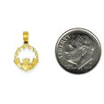 thumbnail image 2 of 14K Yellow Gold Claddagh Pendant Irish Jewelry, 2 of 5