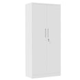 thumbnail image 2 of Hassch 71" Tall Metal Cabinet with Locking Doors for Garage, Tool Cabinet with Adjustable Shelves, File Storage Cabinet for Home Office, Workshop, Basement, Warehouse, White, 2 of 8