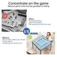 thumbnail image 5 of Blue Mahjong Mat for Table, 31.5*31.5in Anti Slip American Mahjong Table Cloth, Noise Reduction, Neoprene Mah jongg Mat with Carrying Bag & 3 Dices, Mahjong Accessories Gift for Board Tile Games Mats, 5 of 7