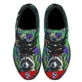 thumbnail image 2 of Tennessee Stte Raccoon Mockingbird and Iris Flower Shoes Sneakers Black Size 7.5, 2 of 7
