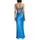 thumbnail image 2 of VISgogo Vestido sin mangas sin espalda para mujer, de una sola pieza elegante sin tirantes de color sólido, vestido de banquete de boda para cóctel VISgogo moda, 2 of 9