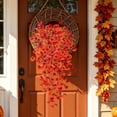thumbnail image 6 of Roiihwy Artificial Hanging Fall Flowers Decorations, Thanksgiving Realistic Fake Flowers for Outdoors Faux Hanging Plants Silk Flower for Outside Home Indoor Planter Porch Patio, 6 of 9