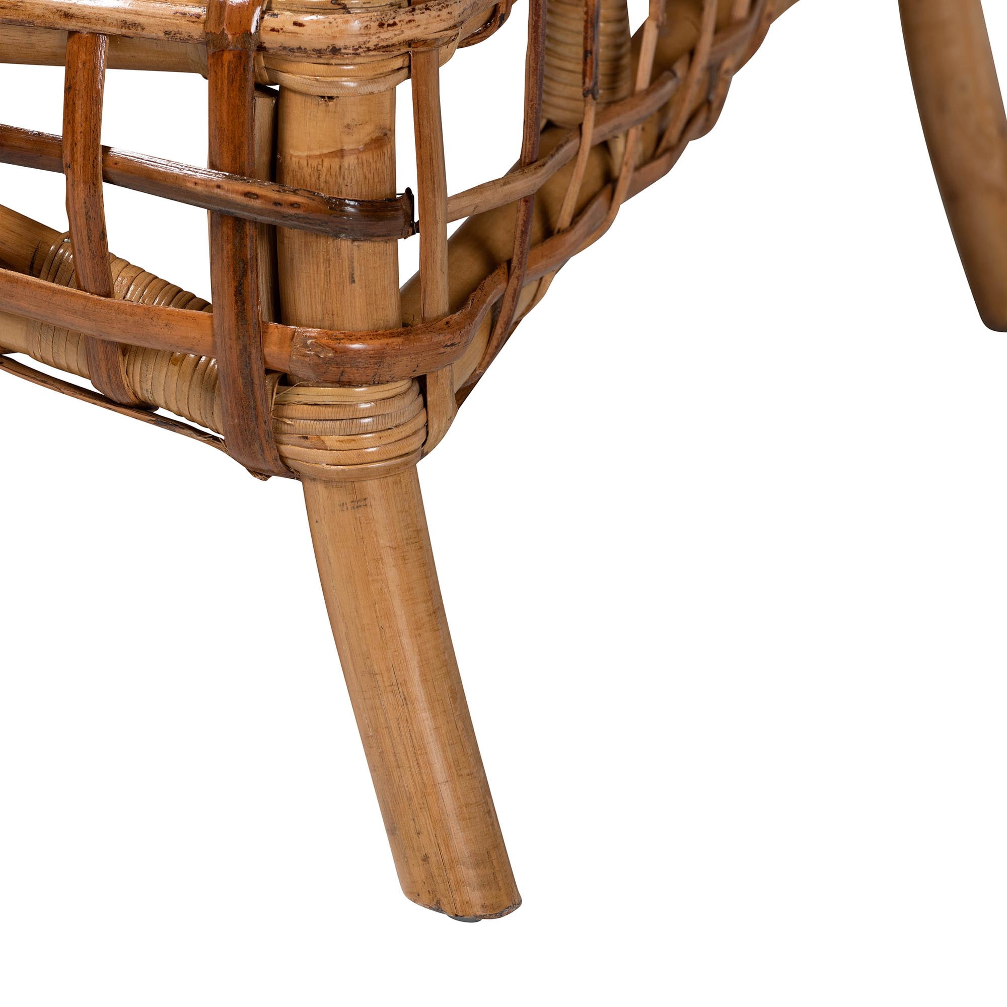 Bali & pari Babette Rattan BOHO Accent Chair, Natural Brown
