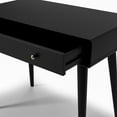 thumbnail image 7 of Camaflexi Solid Pine Wood Mid Century Desk with 1 Drawer, Black Finish, 7 of 7
