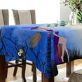 thumbnail image 3 of Coolnut Halloween Ghost Tablecloth, Waterproof Washable Polyester Square Table Cover, Durable Tablecloth for Kitchen Dining Table Party Decor, 54"x54", 3 of 7