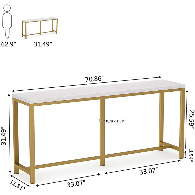 Tribesigns 70 9 Inch Extra Long Sofa Table Narrow Console Behind Couch Entryway For Living Room Com Tribesigns 70 9 Inch Extra Long Sofa, 6 Foot Long Console Table