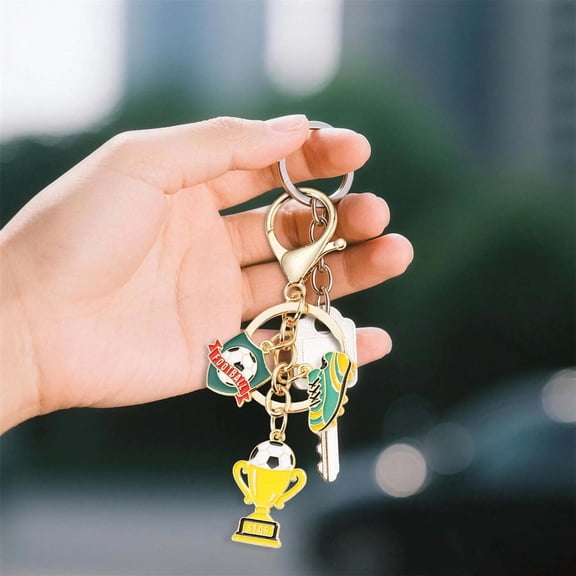 1PC Soccer Keychain Household Good Room Accessory For Gift (Color7)