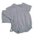 thumbnail image 1 of Bébé Bleu Garçons Replié Chapeau Romper Preemie Preemie, 1 of 1