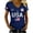 Navy, variant on Womens Shirts Gsakboxl Women Trendy V Neck Patriotic Tee 250th Anniversary American Flag Print Short Sleeve Fashion Casual Graphic T Shirt Ideal For Young Daily Holiday Womens Summer Tops L