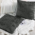 thumbnail image 3 of Home Soft Things Textured Velvet Pillow Covers (Set of 2), - Peat - 26" x 26", 3 of 6