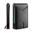 thumbnail image 2 of WMGHA Mens Slim Wallet for Men Minimalist PU Leather Carbon Fiber Rfid Blocking Bifold Credit Card Holder,Scratch Resistant, Credit Card Holder & Money Clip, Easily Removable Money & Cards, 2 of 9
