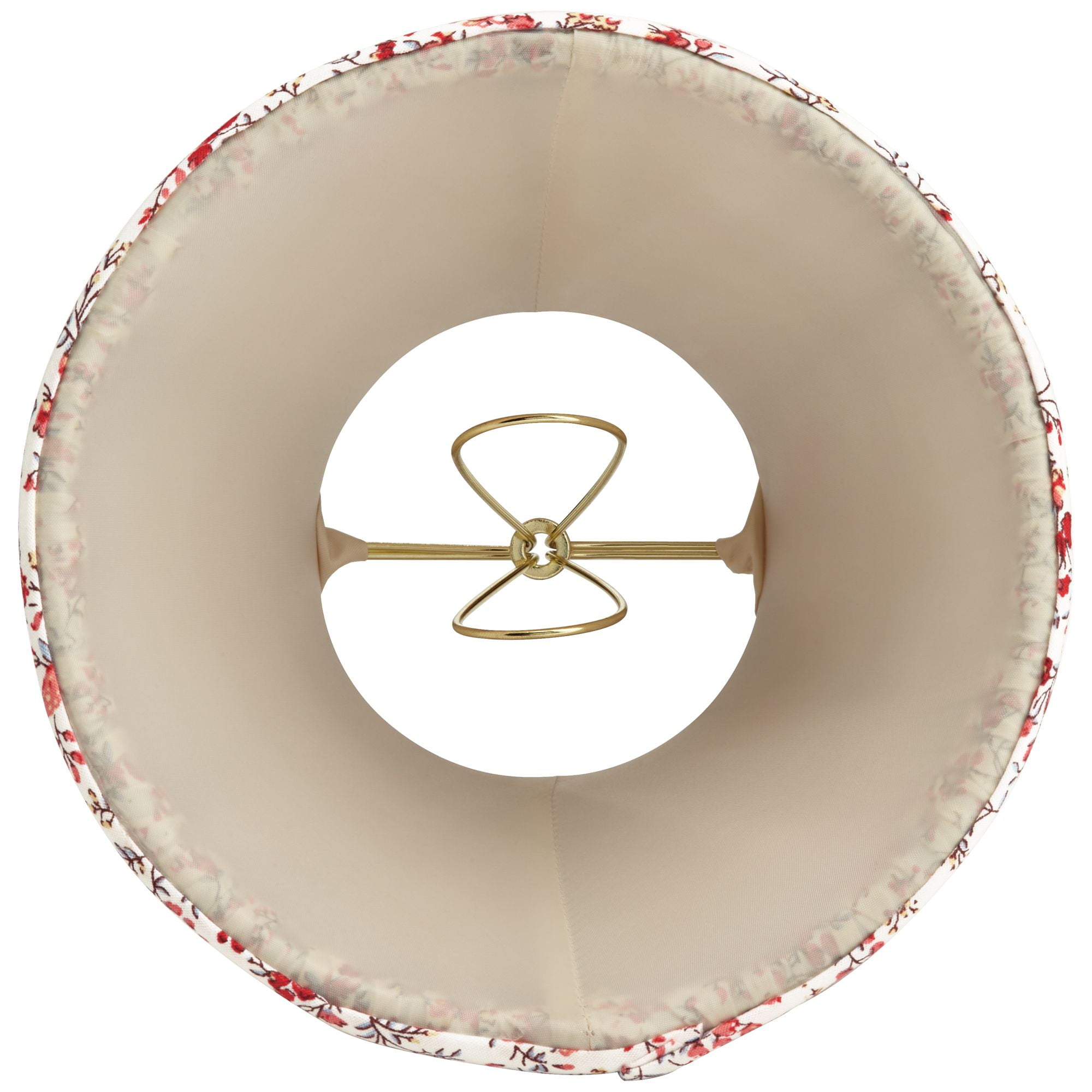 Springcrest Nelle 3 1/2" Top x 6" Bottom x 5" High x 5" Slant Print Lamp Shade Replacement Set of 8 Red Floral Clip On Candelabra