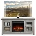 thumbnail image 6 of BELLEZE 50" Farmhouse TV Stand Entertainment Center For TVs up to 55" with 18" Fireplace - Kenton (Gray Wash), 6 of 7