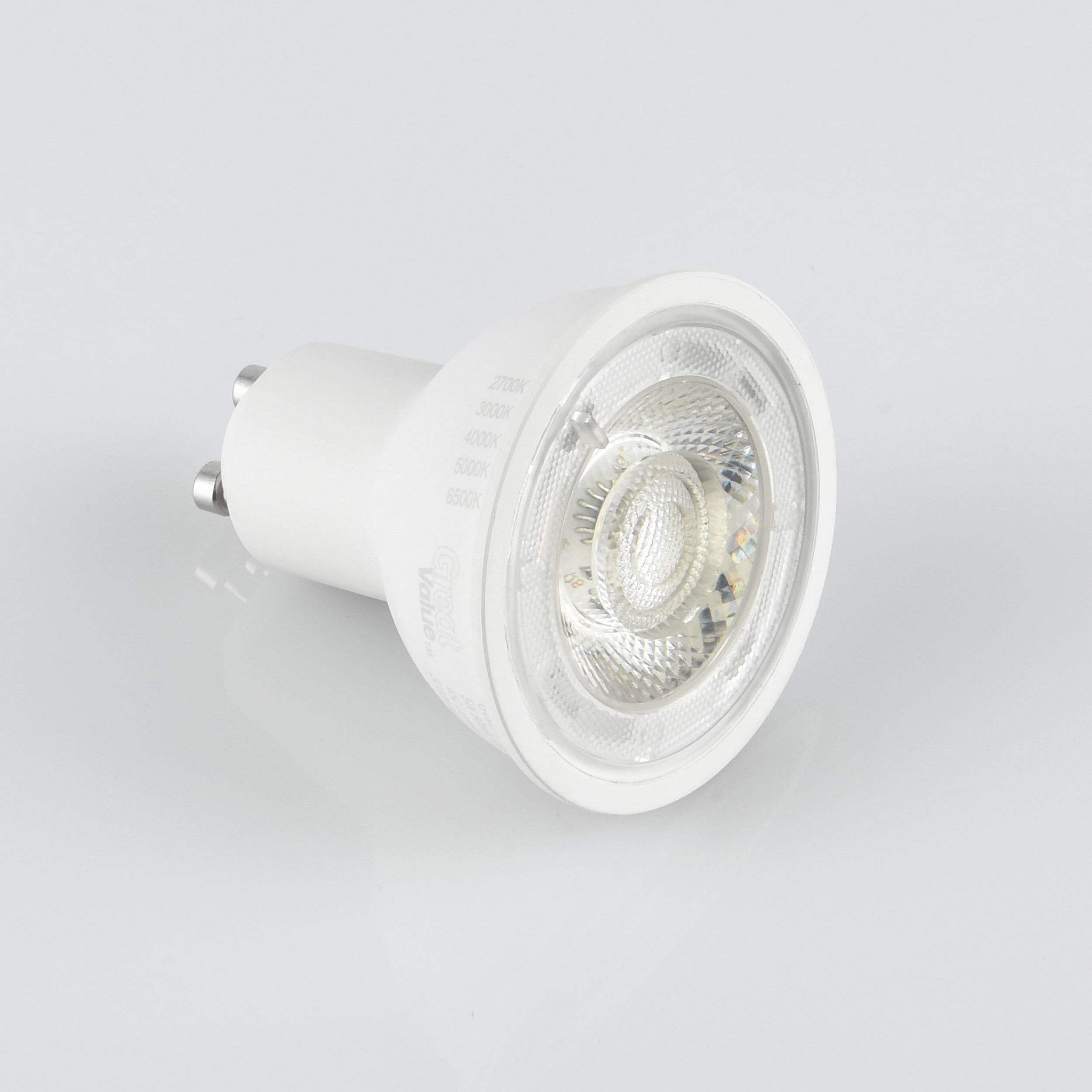 Great Value MR16 LED Spot Light Bulb, GU10 base, 50W Equivalent 3-Pack