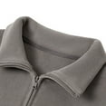 thumbnail image 5 of Men's Quarter-Zip Polar Fleece Jacket Long Sleeve Half Zip Fleece Pullover Sweaters Thermal Golf Sweatshirt, 5 of 7
