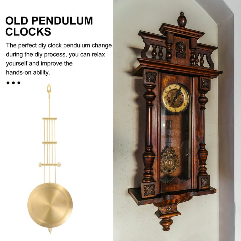 Qumonin Grandfather Clock Quartz Wall Clock Pendulum Metal Replacement Part Retro 30cm Walmart