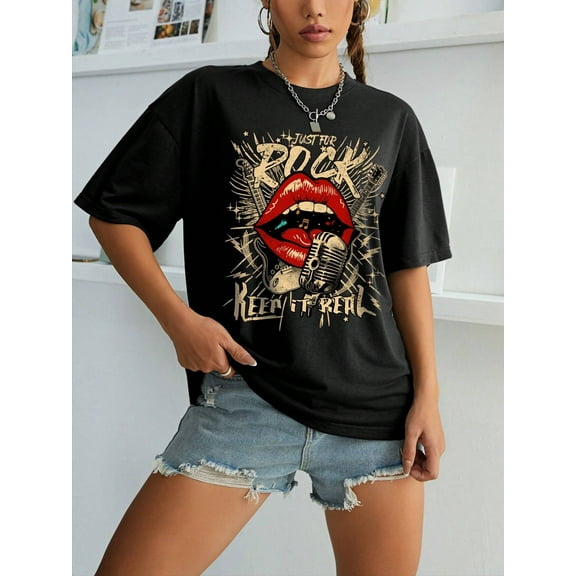 Rock Trend - Themed   Just for Rock   Graphic Tee