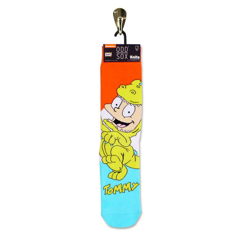Odd Sox, Nickelodeon Rugrats Crew Socks, Tommy & Chuckie Reptar, Novelty  Prints 