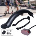 thumbnail image 4 of de luces traseras con gancho de soporte de guardabarros trasero de repuesto apto para scooters eléctricos - Negro Sunnimix guardabarros trasero scooter, 4 of 8