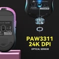 thumbnail image 5 of AJAZZ AJ199 Wireless Gaming Mouse, 58g Ultra-Lightweight Carbon Fiber Mouse, 24000 DPI PAW3311 Sensor, Tri-Mode 2.4G/Bluetooth/USB-C, 500mAh Rechargeable Gaming Mouse for PC, Mac, Laptop, 5 of 9
