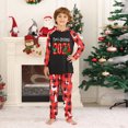 thumbnail image 5 of Zwiiyzr Family Christmas Pjs Matching Sets Holiday Jammies Christmas Plaid Printed Blouse Tops+Pants Family Matching Pajamas Set 2025 Black, 5 of 6