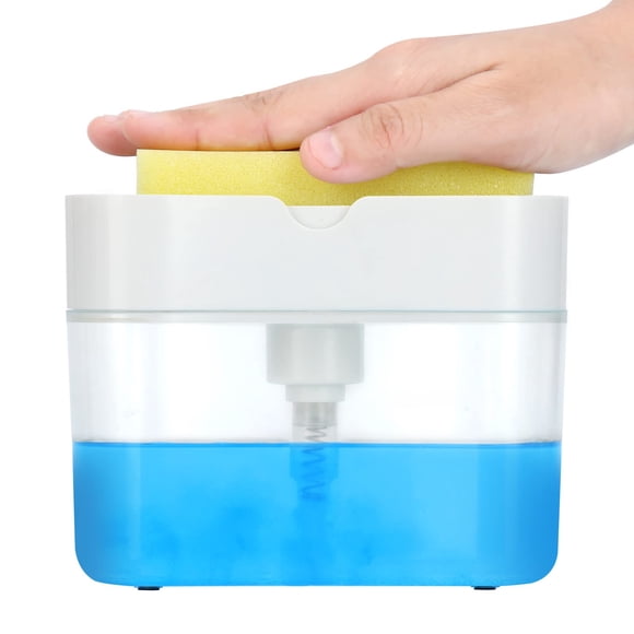 Dispensador de jabón para platos LIFEEZY de 13 oz con portaesponja