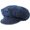 Dark Blue, variant on Vintage Denim French Octagonal Beret Hat for Women, Retro Newsboy Sun Hat for Summer Wear