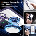 thumbnail image 6 of Allytech Crystal Clear Case for Samsung Galaxy S24 Plus with 360° Rotatable Ring Holder Kickstand, [Compatible with MagSafe] Soft Bumper + Hard PC Hybrid Protective [Non-Yellowing] Case, Purple, 6 of 7