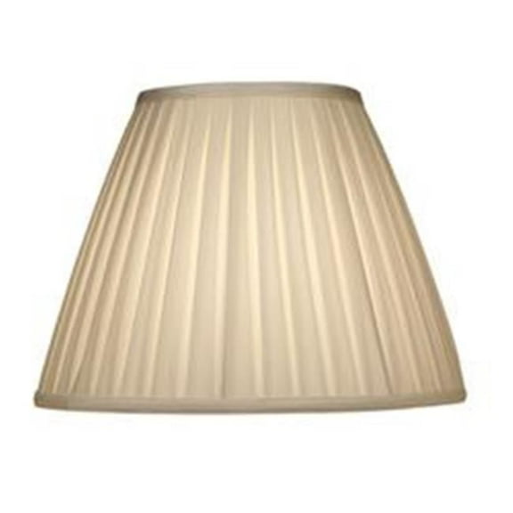 Stiffel ST134 8 x 16 x 12 in. Softback Empire Box Pleat Lamp Shade, Ivory Shadow