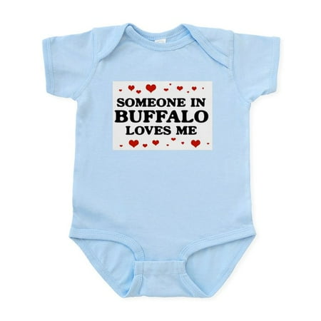 

CafePress - Loves Me In Buffalo Infant Bodysuit - Baby Light Bodysuit Size Newborn - 24 Months