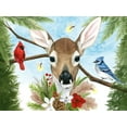 thumbnail image 2 of Popp, Grace 14x12 Gold Ornate Wood Framed with Double Matting Museum Art Print Titled - Forest Christmas Collection A, 2 of 4
