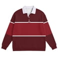 thumbnail image 3 of Men's Vintage Print Long Sleeve Button Down Shirt Big And Tall Turndown Collar Rayon Cotton Blend, 3 of 5