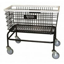 Royal Basket Trucks Laundry Hamper Cart,Black,500 lb. G33-BKX-W0A-5UNN