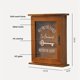 thumbnail image 3 of Wooden Key Box, Retro, Wall, Key Cabinet with Magnetic Door, Durable Solid Wood Storage with 6 Hooks-A, 3 of 5