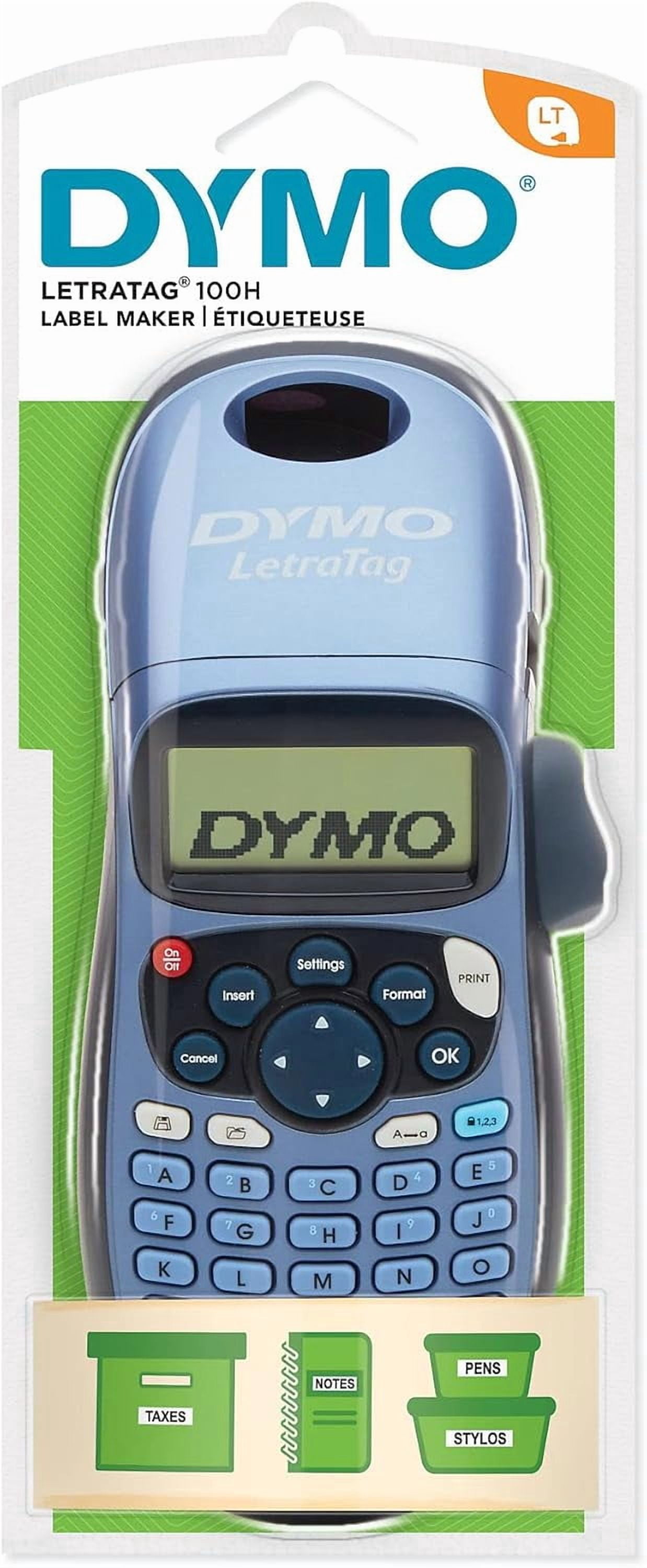 S0883990 LetraTag Handheld Label Maker, ABC Keyboard Label Printer with Easy-to-Use, 13 Character LCD Screen, for Home or Office, Blue, LT-100H, Version