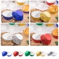 thumbnail image 1 of 100 Pieces Cupcake Paper Liners Mini Non-Stick Muffin Baking Cake Mold Decorating Tools Molds DIY Pastry Chocolate Home Kitchen Bakeware, Green, 1 of 7