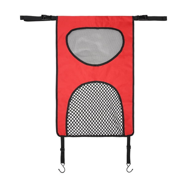 sweethay Red de barrera para mascotas de coche para animales pequeños, asiento trasero de seguridad, malla espacial Universal, Protector de vehículo de Ventana automotriz Rojo sweethay VI001591-02