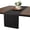 Black-12 X 55 Inch, variant on Table Runners 55 Inch Long Dual-sided Faux Leather Runner