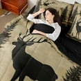 thumbnail image 4 of Castle Fairy Teens Animal Deer Twin Bedding Sets,Jungle Wildlife Bedding Comforter Set, 4 of 8
