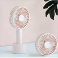 thumbnail image 4 of N9 Ventilateur Portable à Main Mini Ventilateur Électrique Extérieur avec Batterie Lithium Rechargeable 2500mAh Réglable 3 Vitesses Ventilateur de Refroidissement pour Bureau Maison Extérieur Voyage - Rose, 4 of 8