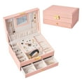 thumbnail image 3 of Caja de almacenamiento de joyas Sunnimix Rosa, 3 of 7