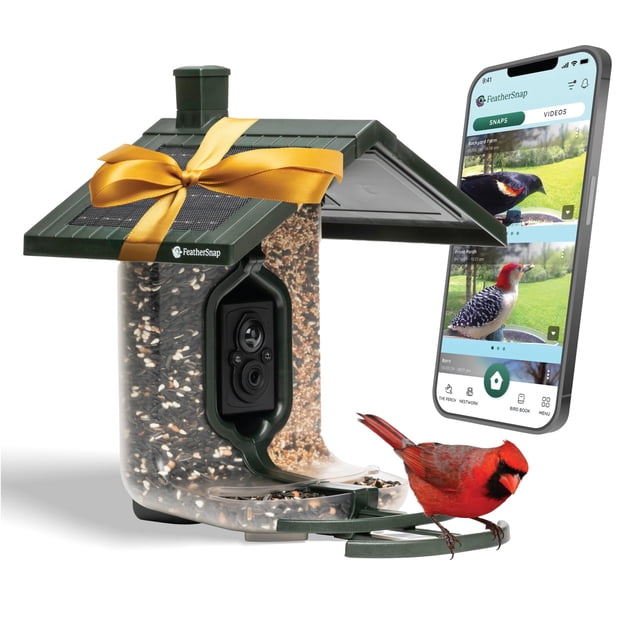 Bird Feeder FeatherSnap Smart AI ID Solar Wi-Fi