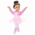 thumbnail image 2 of AlevRam 6 Piece 18 inch Doll Ballet Outfit Set – Pink Leotard, Tutu Skirt, Tights, Jacket and Ballet Shoes – Fits for 18 inch Dolls, 2 of 4