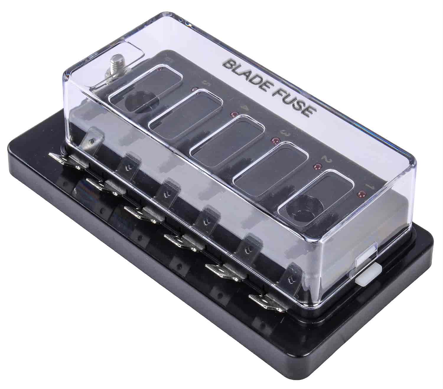 Buy JEGS 10452 Standard Fuse Block with LED Indicators [6Pole] Online
