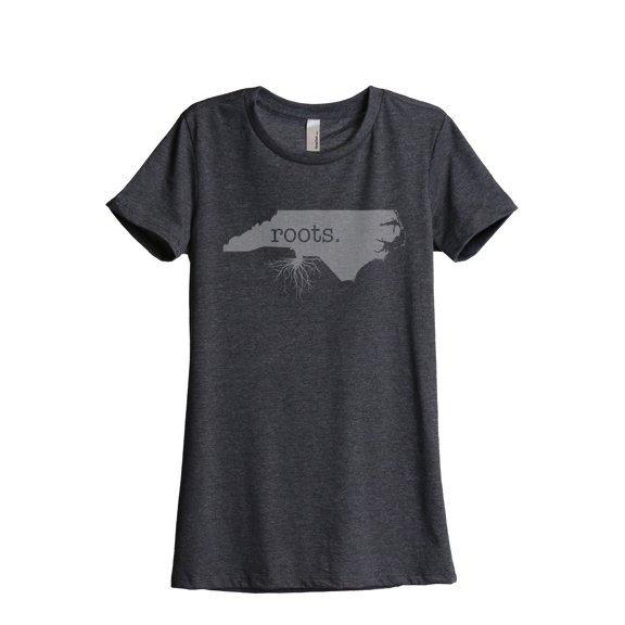 Thread Tank Designs - Home Roots State North Carolina Women Relaxed T-Shirt Tee