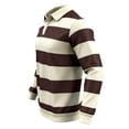 thumbnail image 5 of ClodeEU Men’s Long Sleeve Polos Casual Sweatshirts Tops, Striped Fashion Long Sleeve Pullover Tops, Big and Tall, Size S-3XL, 5 of 5